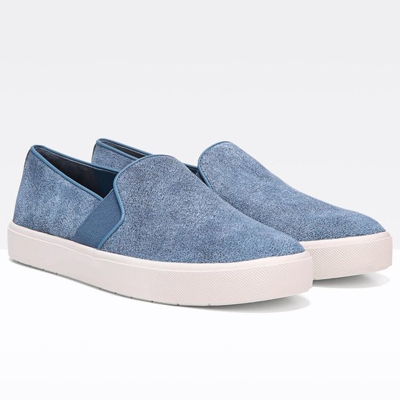 VINCE Blair-12 Embossed Suede Slip-on Sneakers 6 - Picture 1 of 10